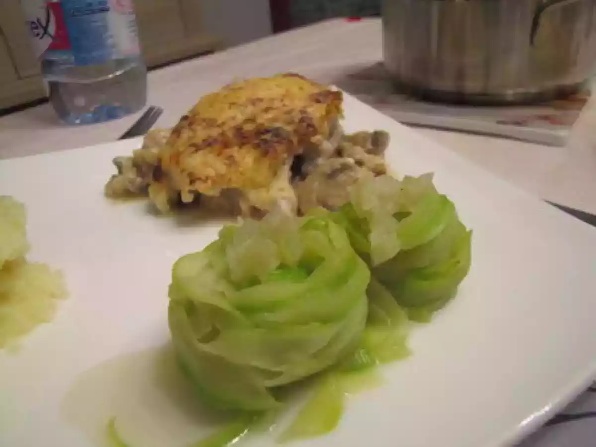 Mignonettes de porc Orloff et farandole de courgettes