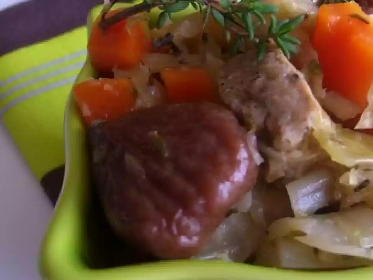 Mijoté de chou vert aux fruits d'automne - photo 2