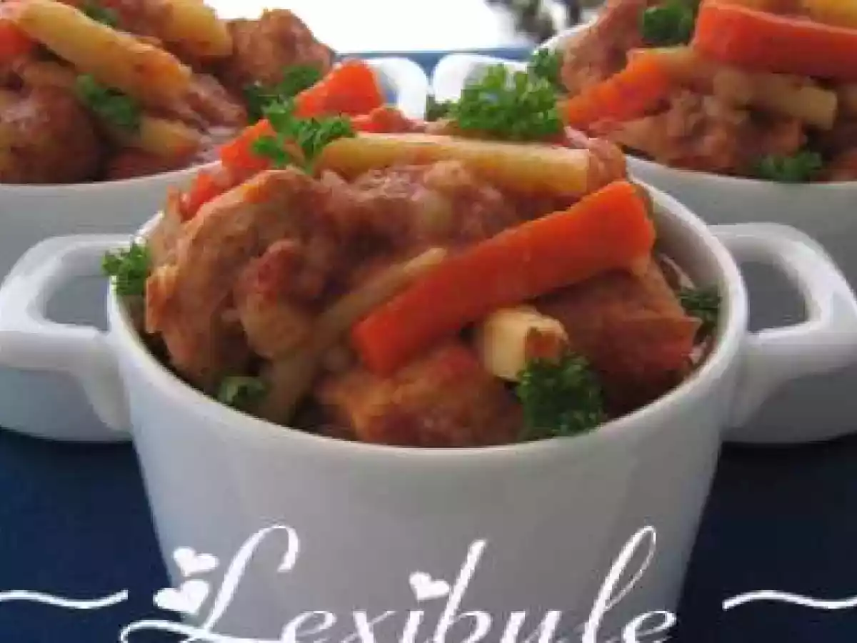 Mijoté de porc aux légumes et à l'orge