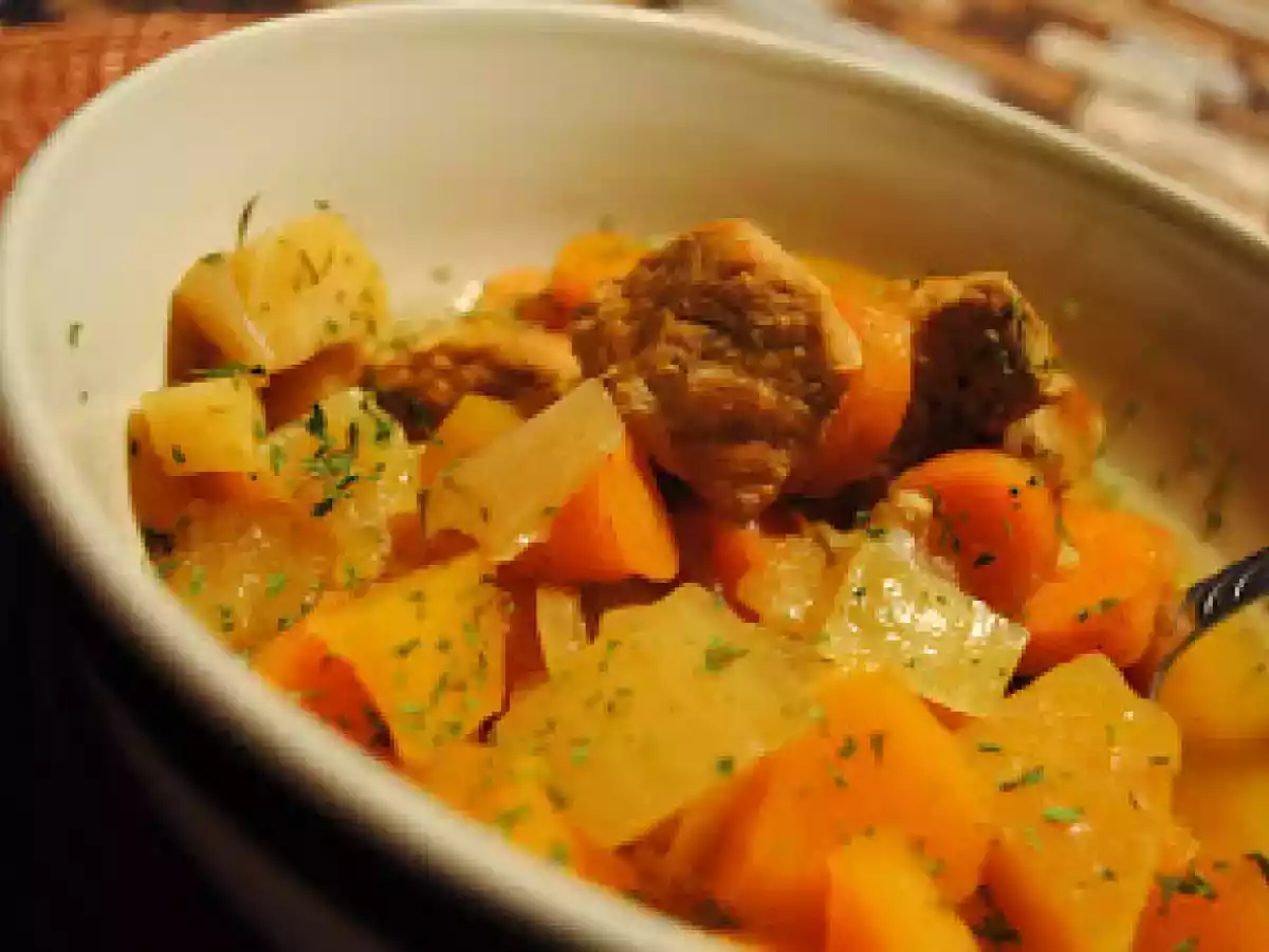 Mijoté de Porc aux Légumes racines à la mijoteuse