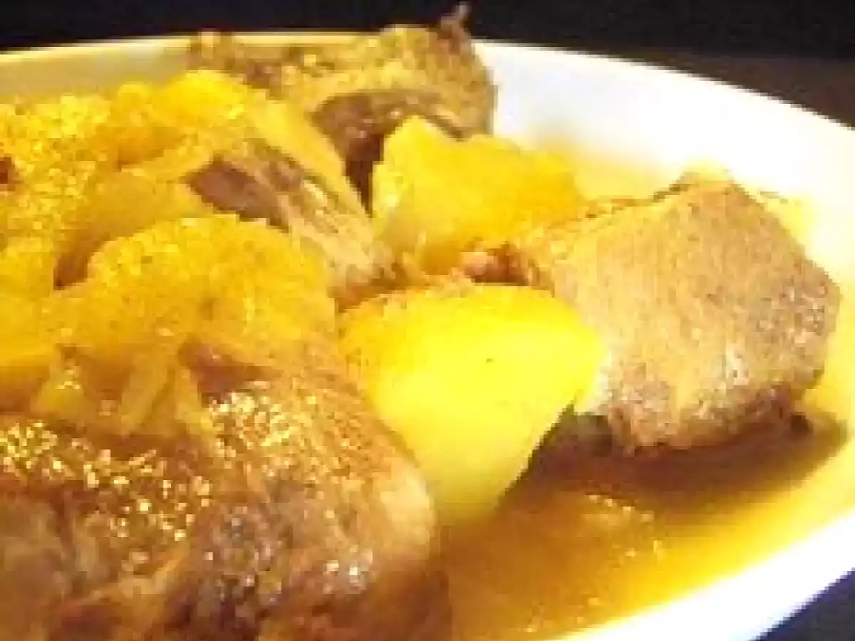 Mijoté de porc, pommes et cannelle