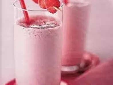 Milk-shake sorbet fraise et fraise tagada