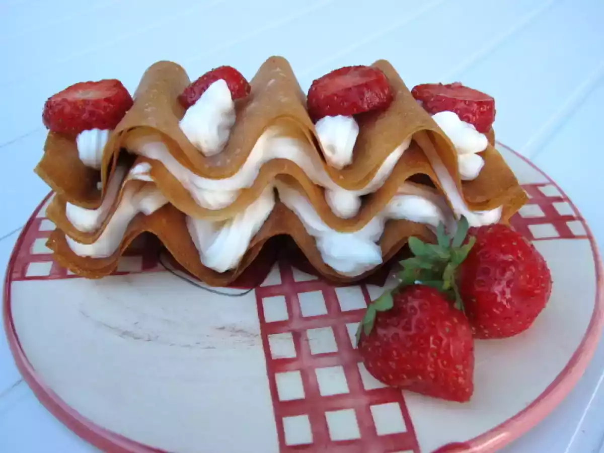 Mille-feuille croustillant à la chantilly