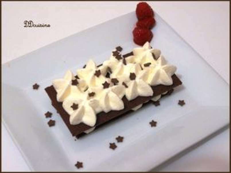 Mille-feuille croustillant chocolat - vanille de Mercotte, photo 2