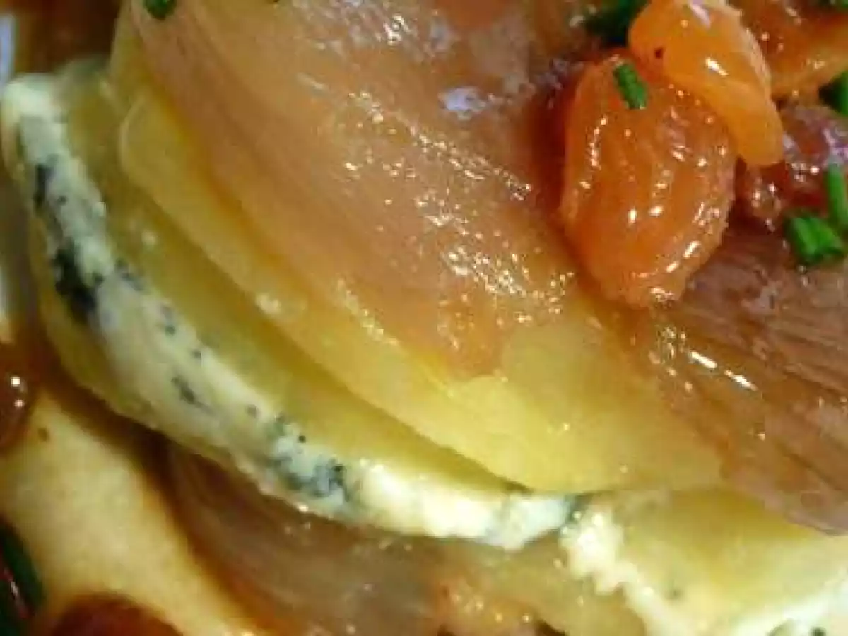 Mille-feuille d'échalotes