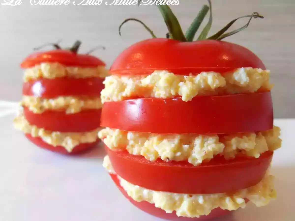 Mille feuille de tomate mimosa - photo 2