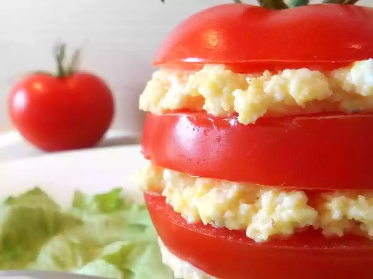 Mille feuille de tomate mimosa - photo 3