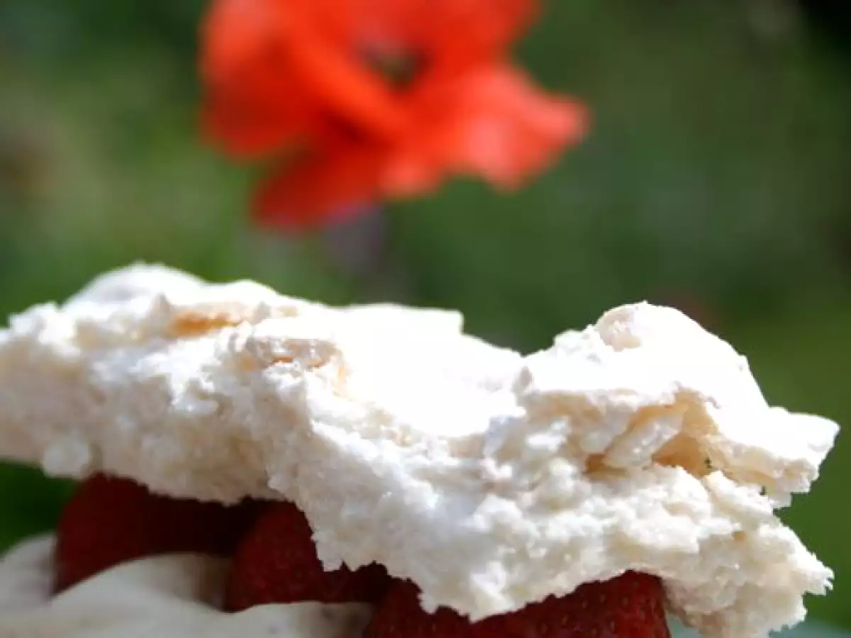 ^^Mille-feuille meringué et sa crème vanillée aux fraises et limoncello^^ - photo 3