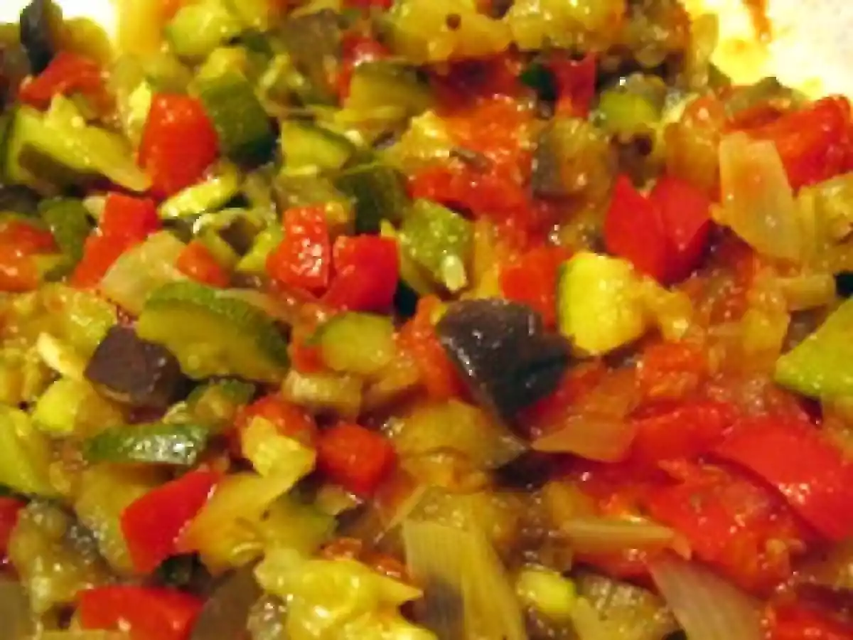 Mille-feuilles au chèvre et légumes du soleil - photo 3