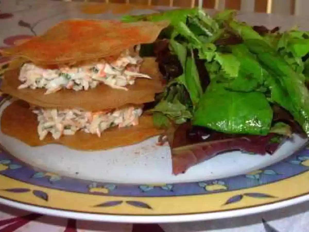 Mille-feuilles de crabe