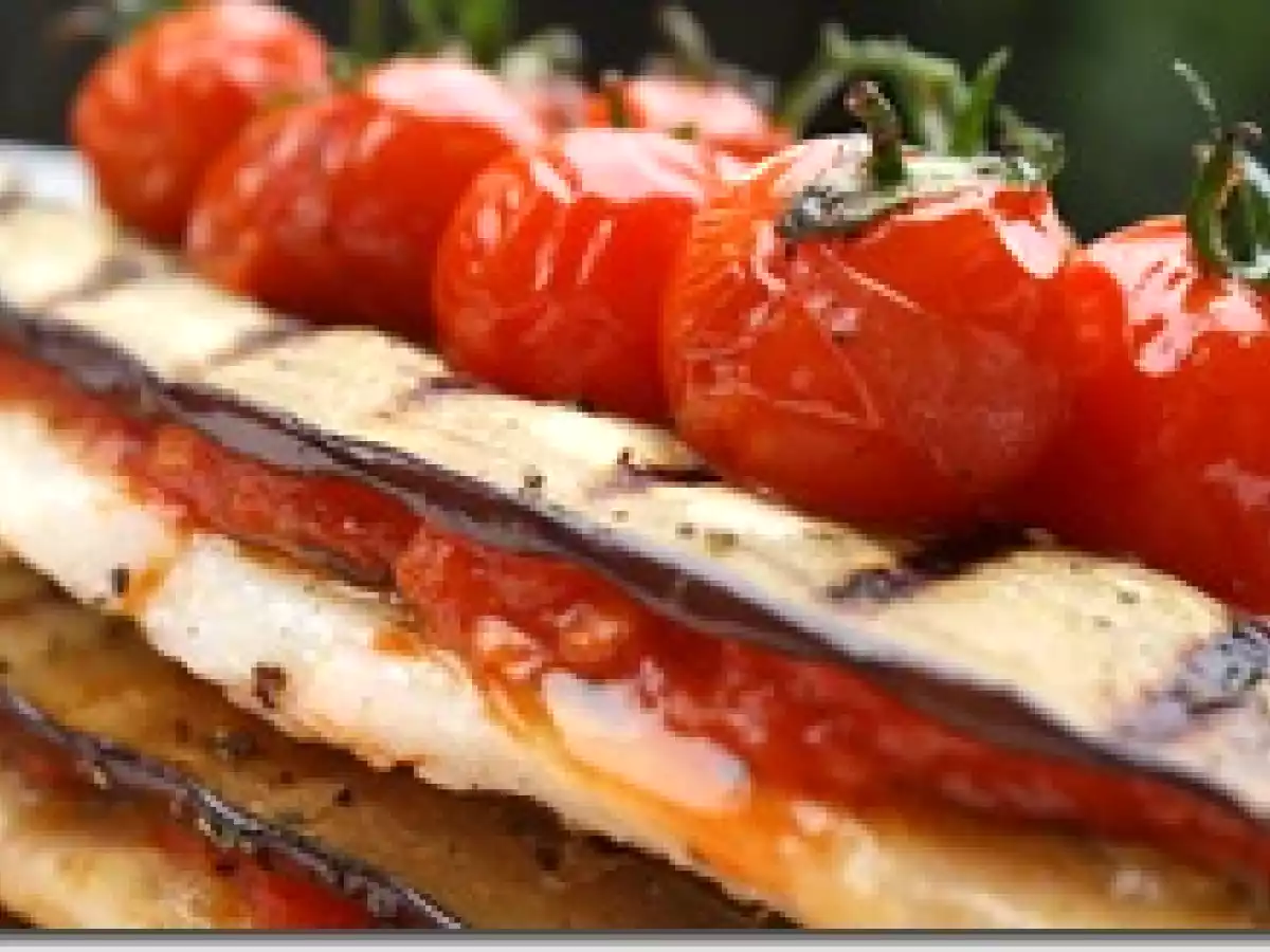 Mille Feuilles de Daurade et Aubergine au Confit de Tomate - photo 3