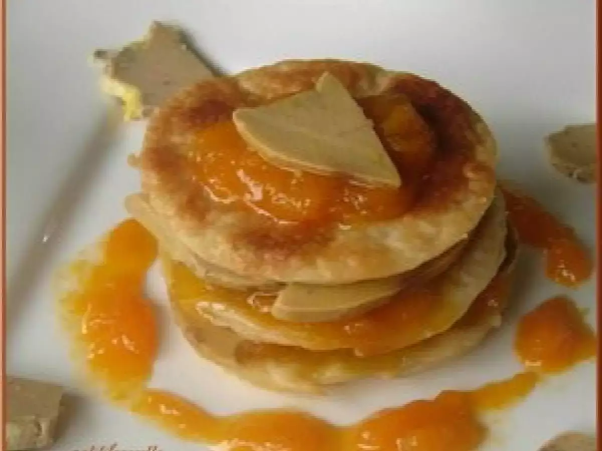 Mille-feuilles de foie gras à la mangue - photo 2