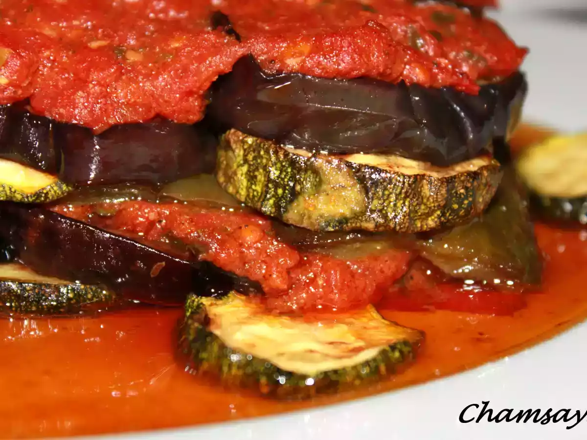 Mille feuilles de légumes d'été