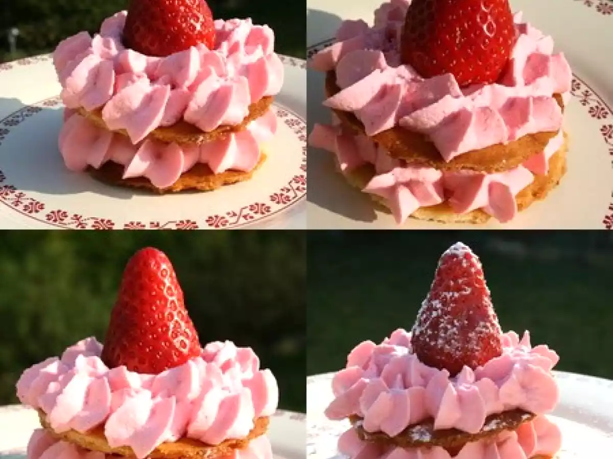 Millefeuille aux fraises et sa chantilly rose pour la St-Valentin - photo 7