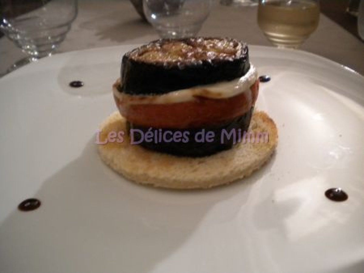 Millefeuille D Aubergine Tomate Et Mozzarella Recette Ptitchef