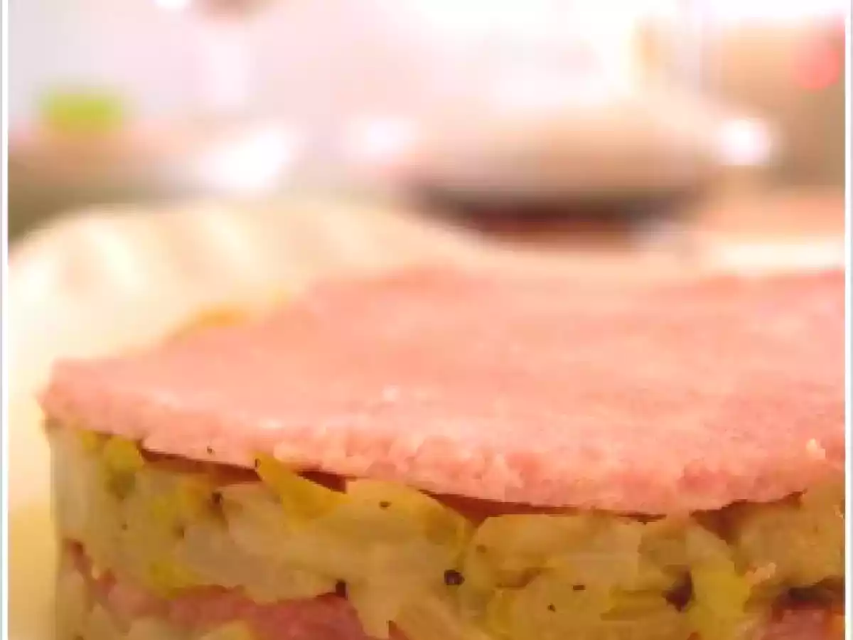 Millefeuille d'Endives Caramélisées au Jambon Rose