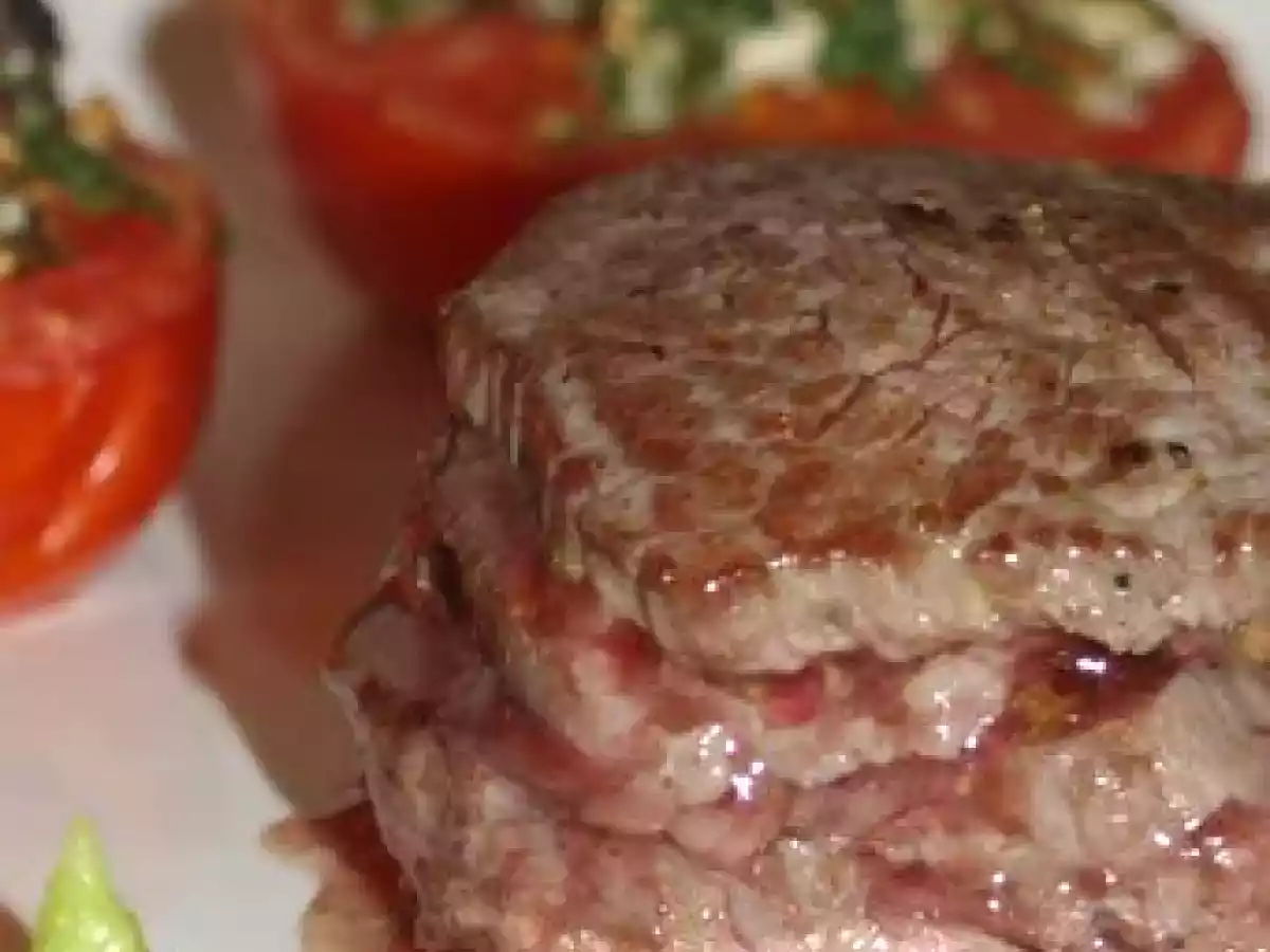 Millefeuille de boeuf au wasabi et ses tomates au four - photo 2