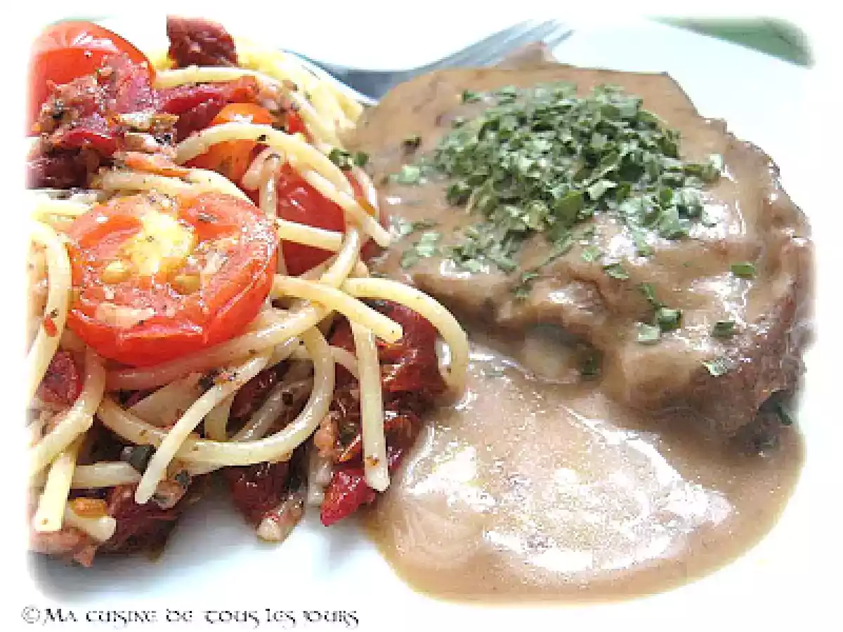 Millefeuille de veau de lait, farci aux champignons et mozzarella - photo 2