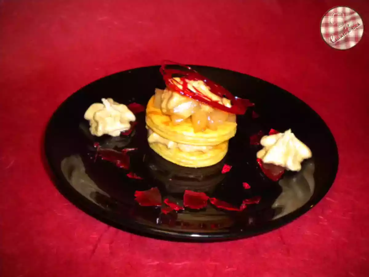 Millefeuille revisité Poire/Spéculos