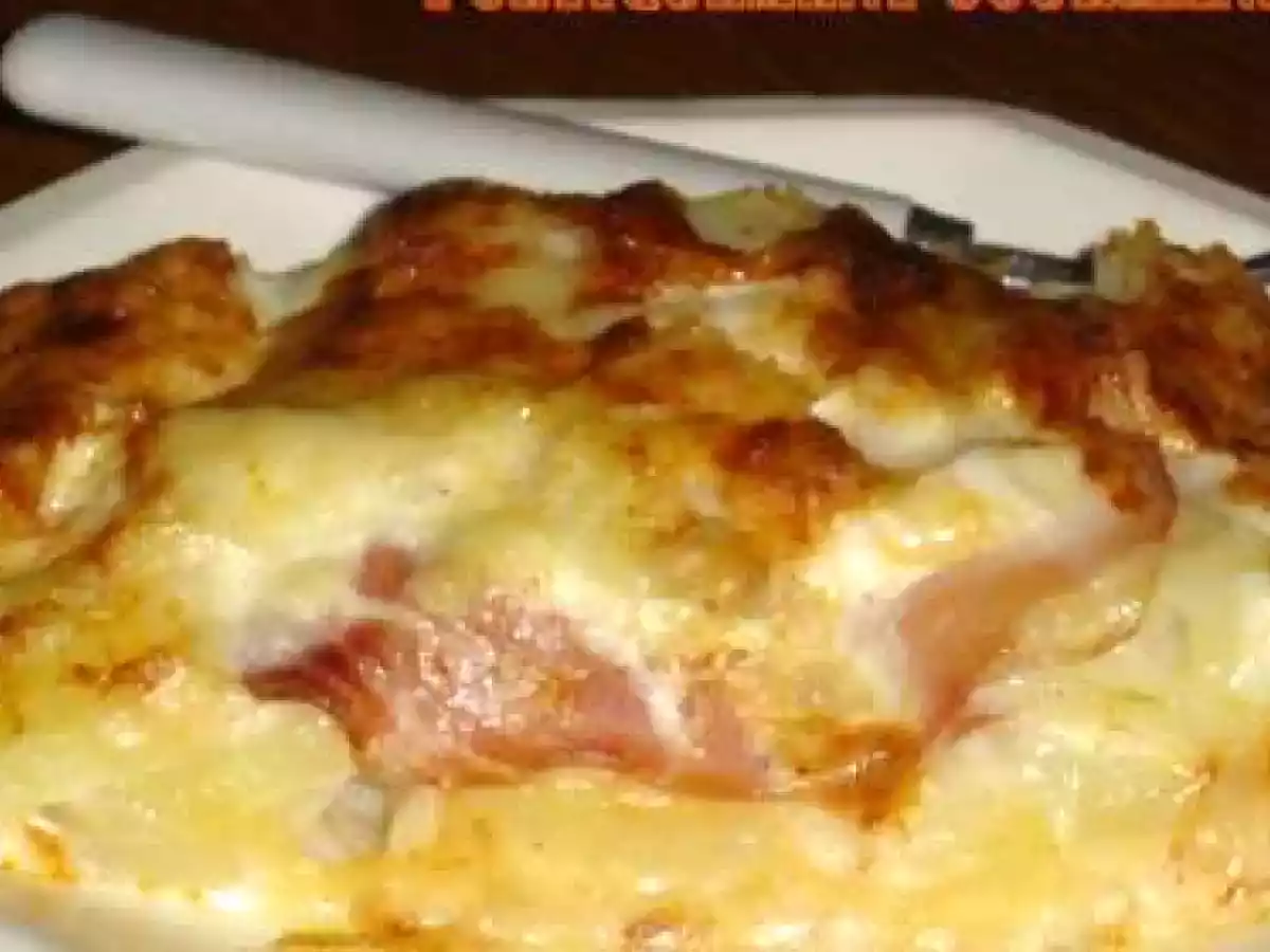 Millefeuilles de pommes de terre au chèvre et bacon