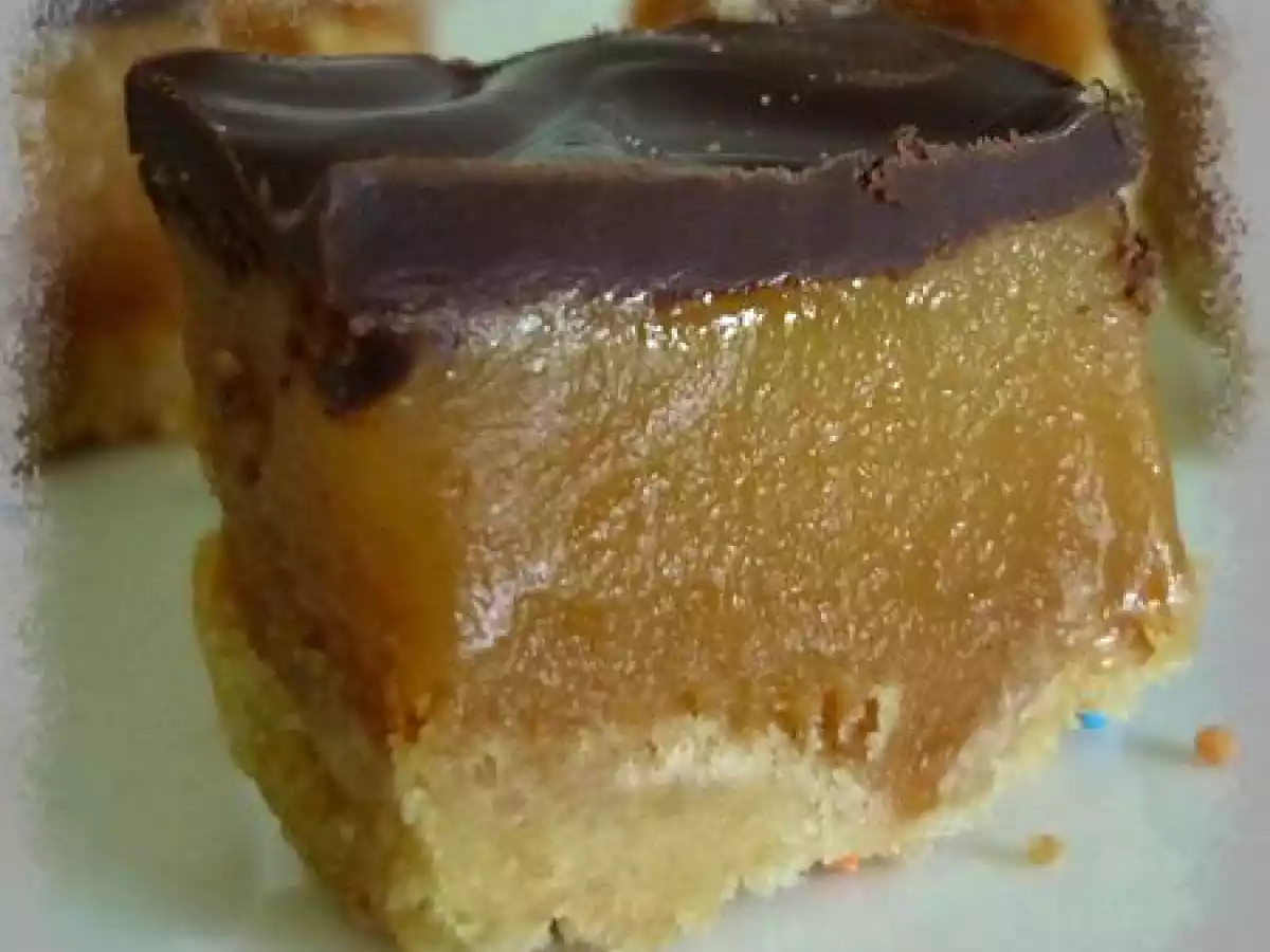 Millionaire's shortbread ou petites bouchées caramel-chocolat qui déchirent