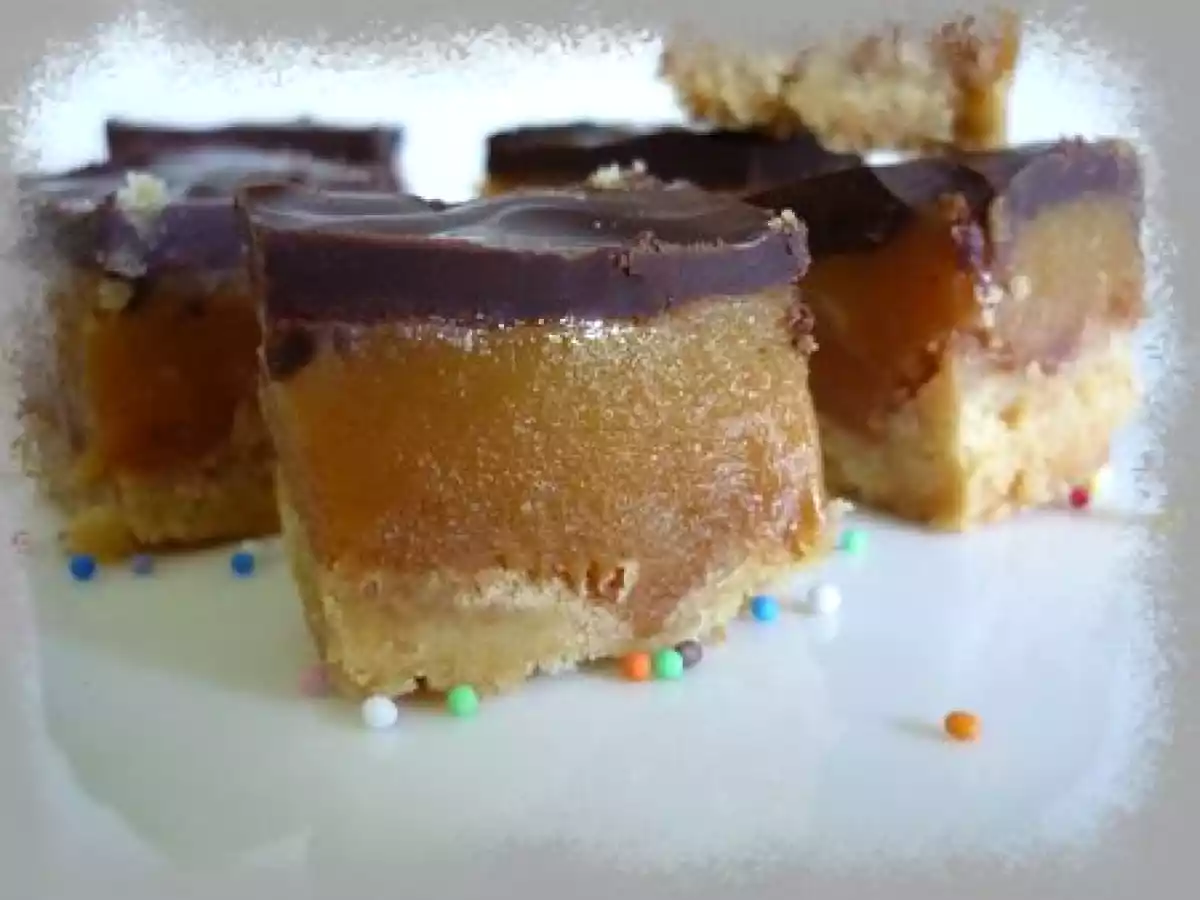 Millionaire's shortbread ou petites bouchées caramel-chocolat qui déchirent - photo 3