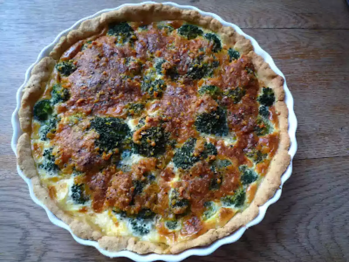 Mimolette- Brocoli- Quiche au brocoli et Mimolette