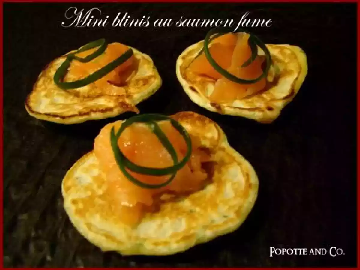Mini blinis au saumon fumé - photo 2