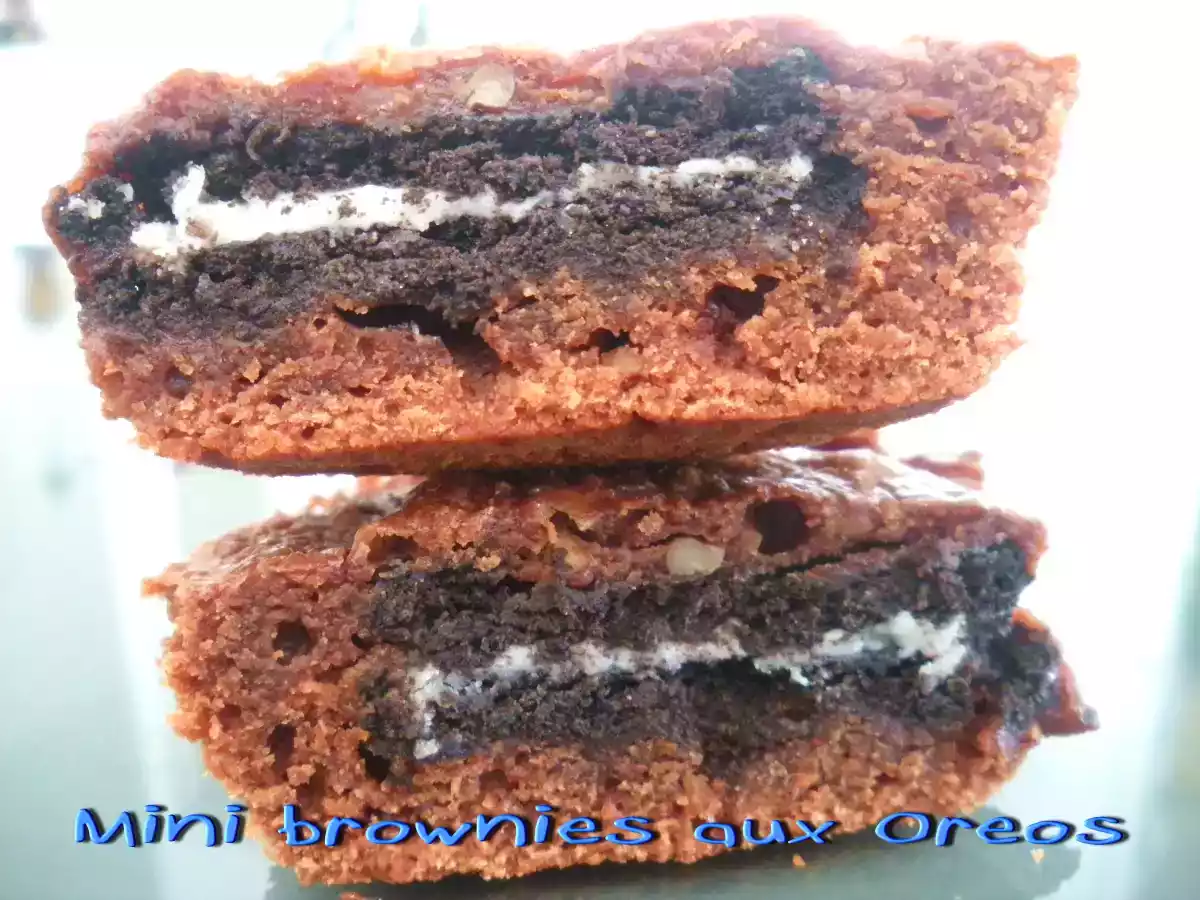 Mini brownies aux Oreos