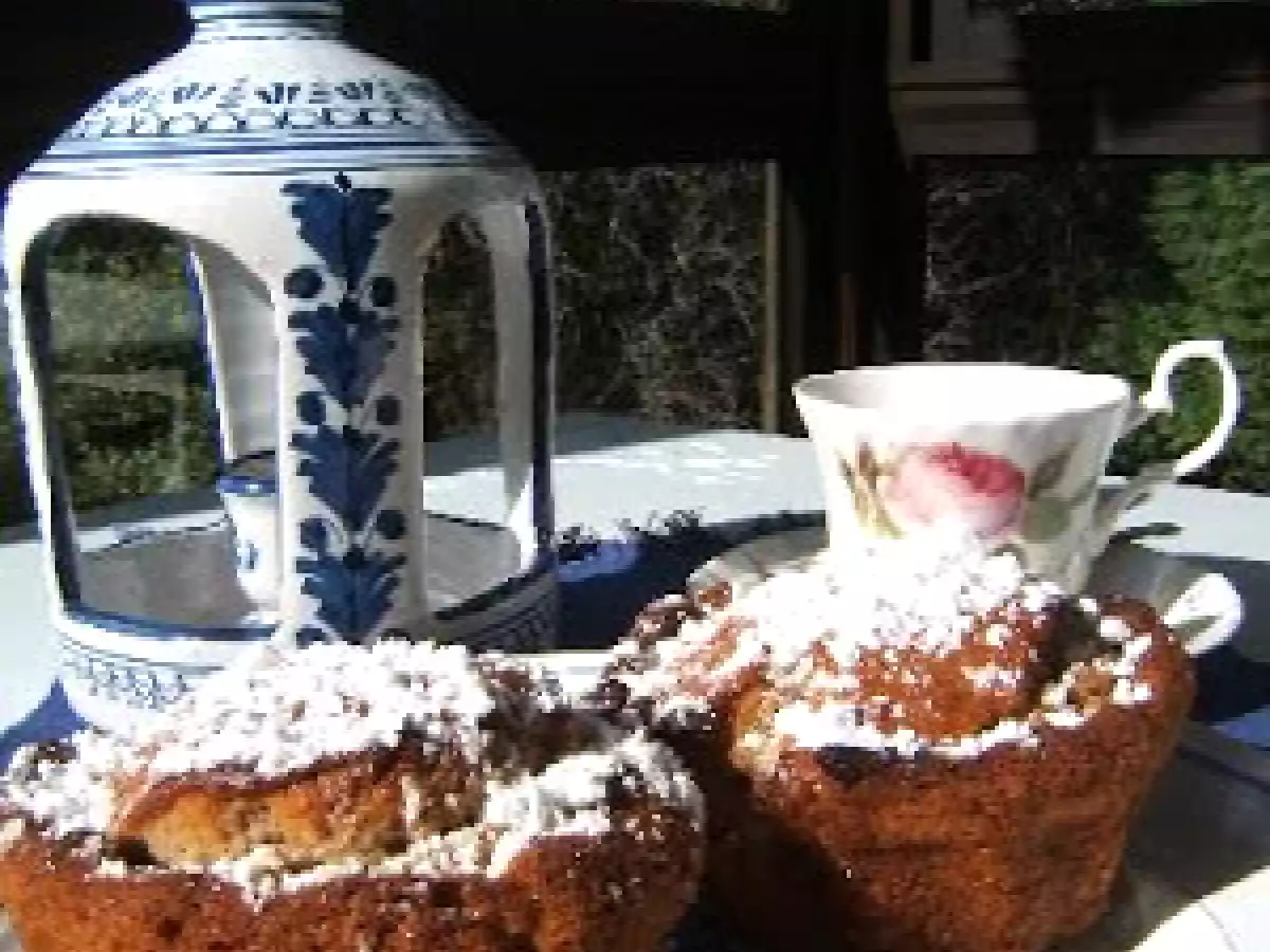 Mini-cake à la crème de marron et orange confite