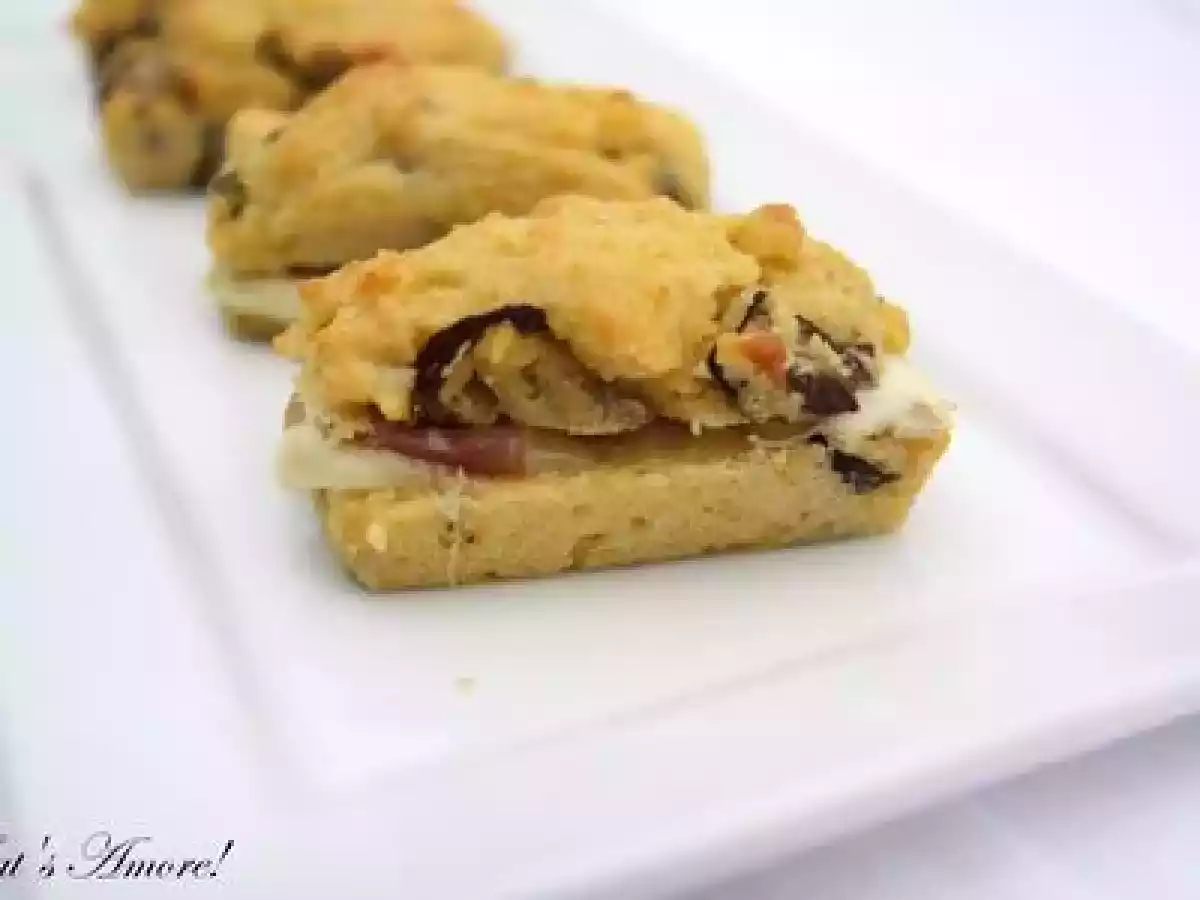 Mini cake à la polenta et Trévise - Piccoli cake di polenta e radicchio - photo 3