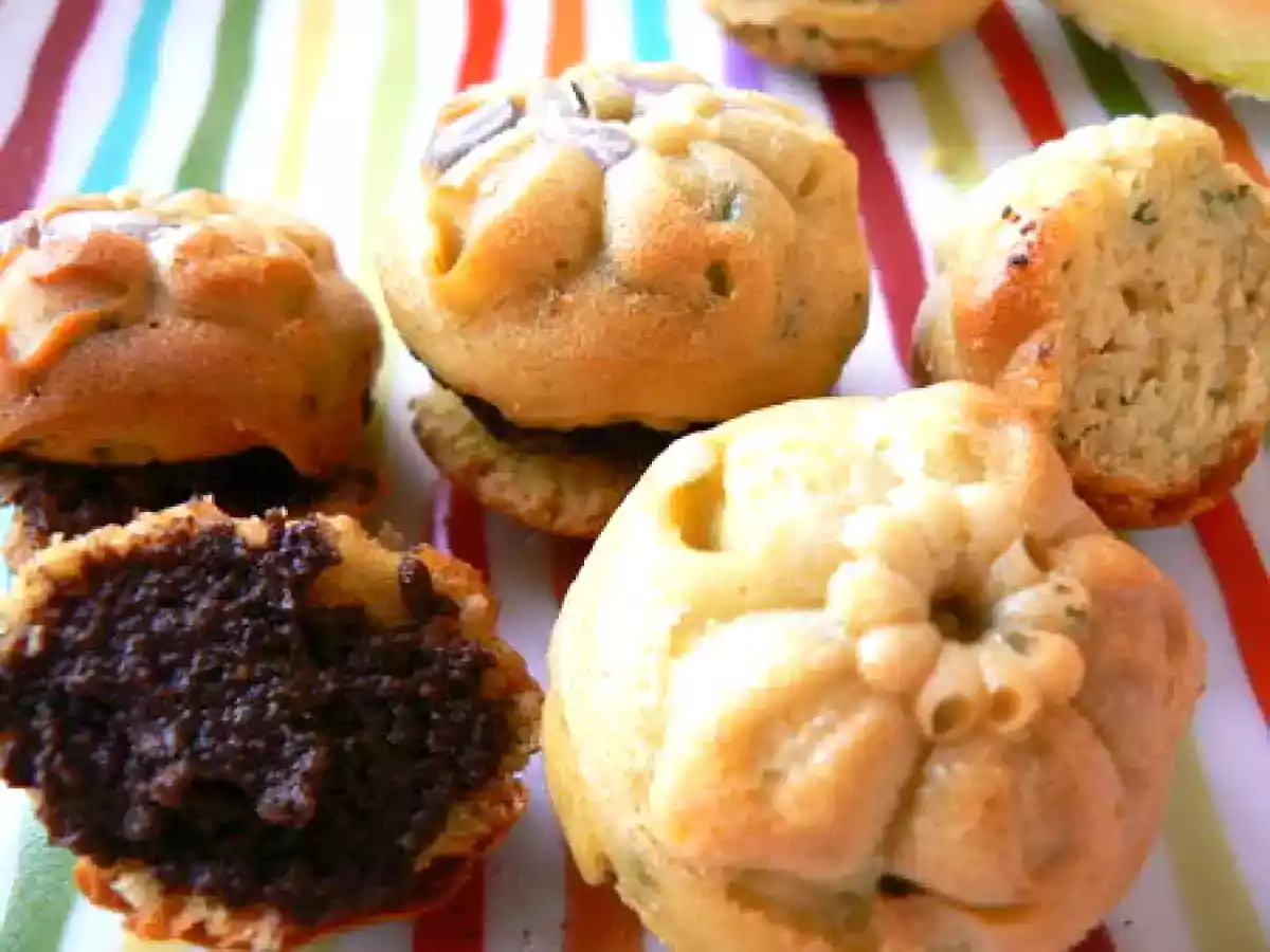 Mini cakes apéritifs allégés aux herbes