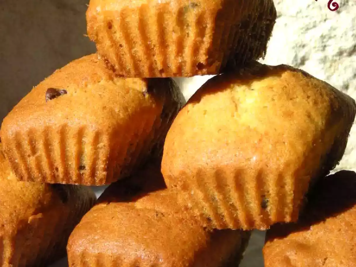 Mini-cakes au beurre de cacahuète et pépites de chocolat