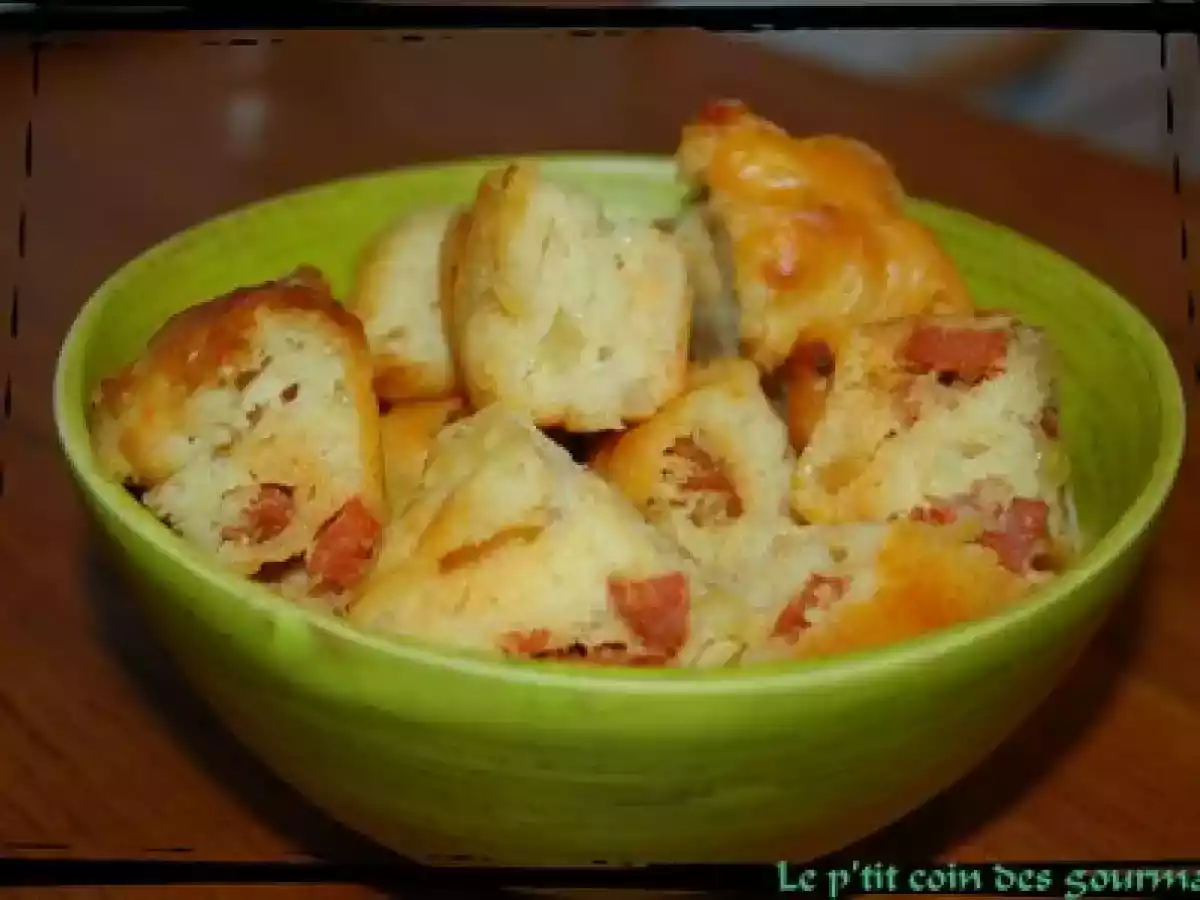Mini cakes au Chorizo et au Pignons de pin