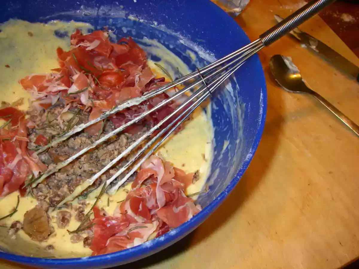 Mini cakes jambon cru et châtaignes