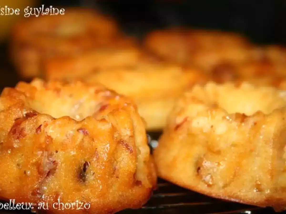 Mini cakes moelleux au chorizo et pignons de pin - photo 3