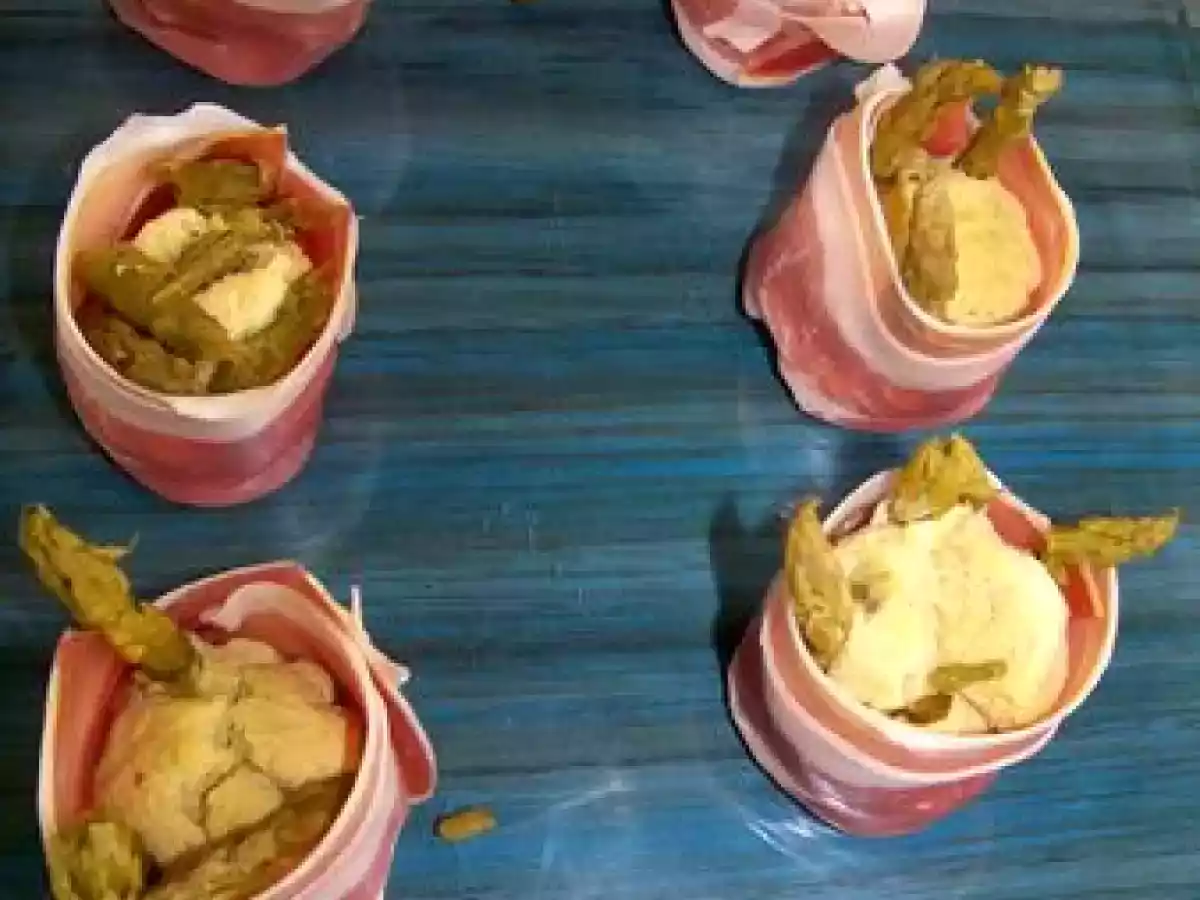 Mini charlotte asperges- basilic