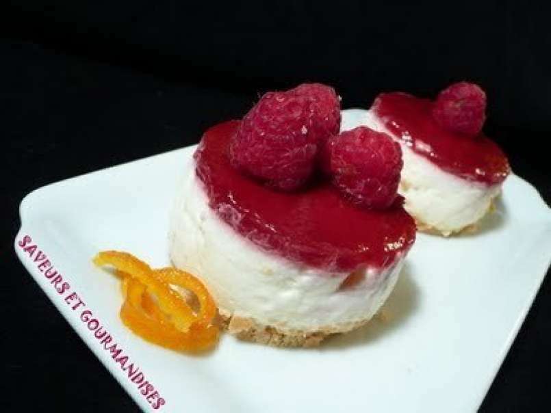 Mini-cheesecakes aux framboises. - photo 2