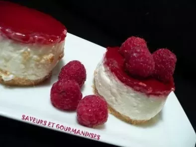 Mini-cheesecakes aux framboises. - photo 3