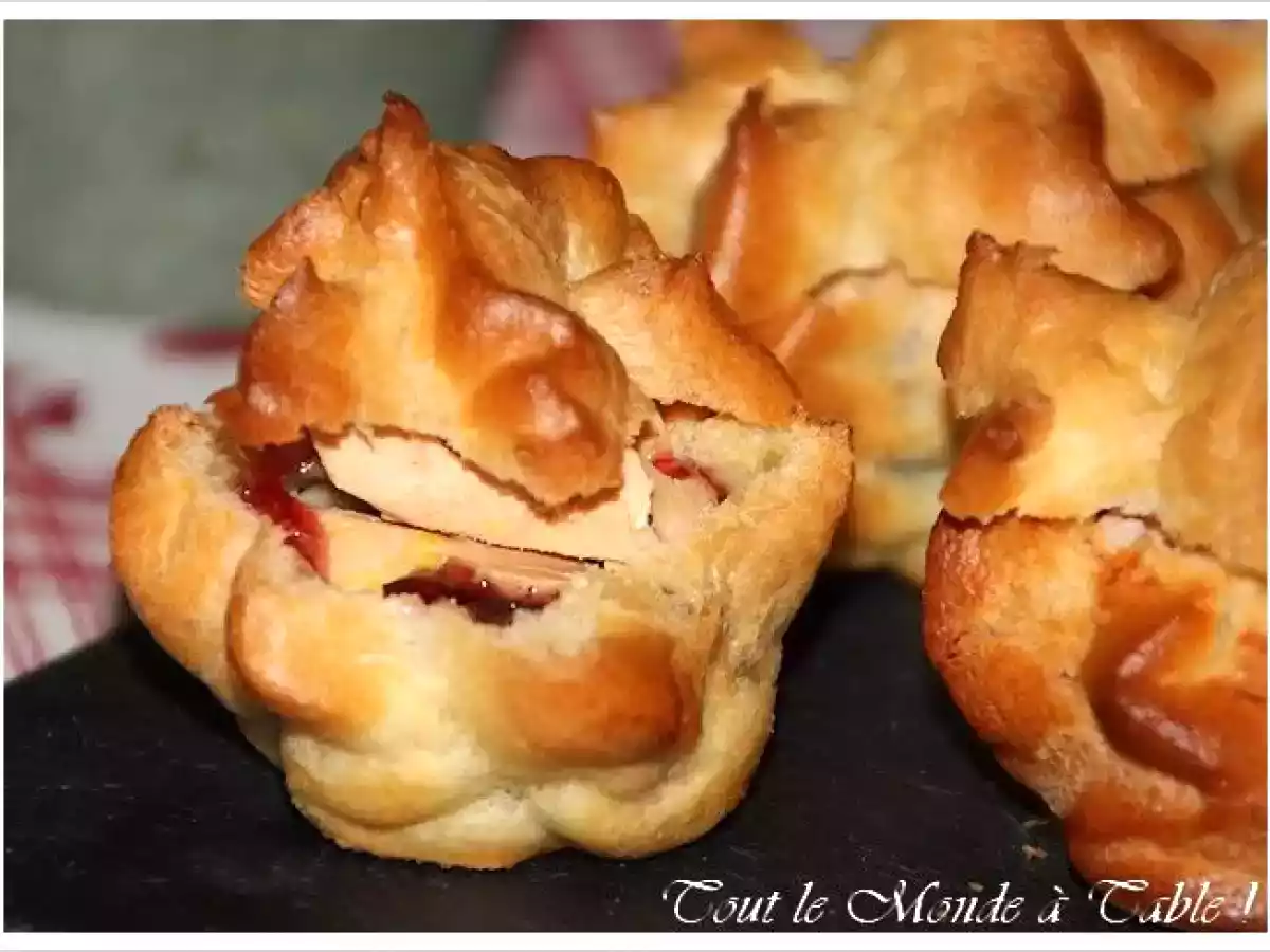 Mini choux farcis au foie gras et à la confiture de figue - photo 2