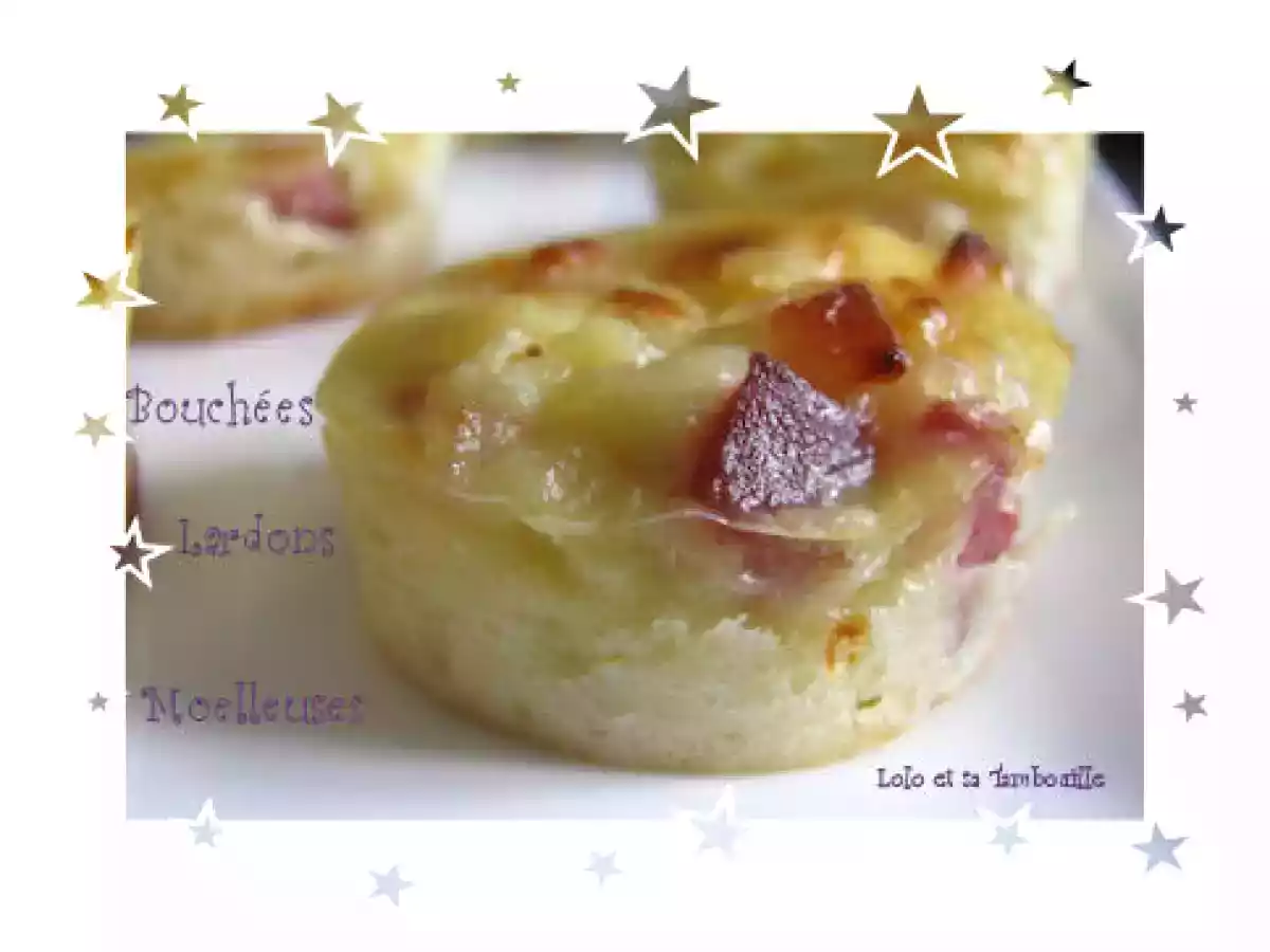Mini clafoutis aux lardons et gruyère