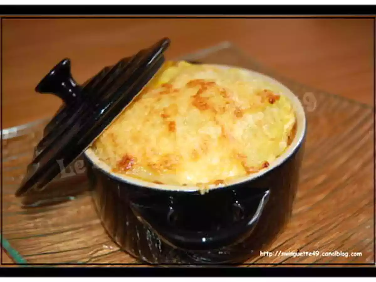 MINI COCOTTE de GRATIN de LEGUMES et dinde au GOUDA (de Cendrine)