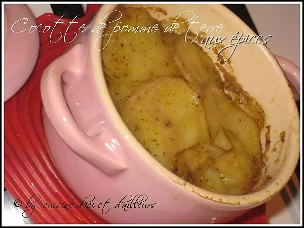 Mini cocottes de pomme de terre au curry