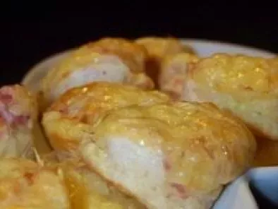Mini-crêpes soufflées au jambon