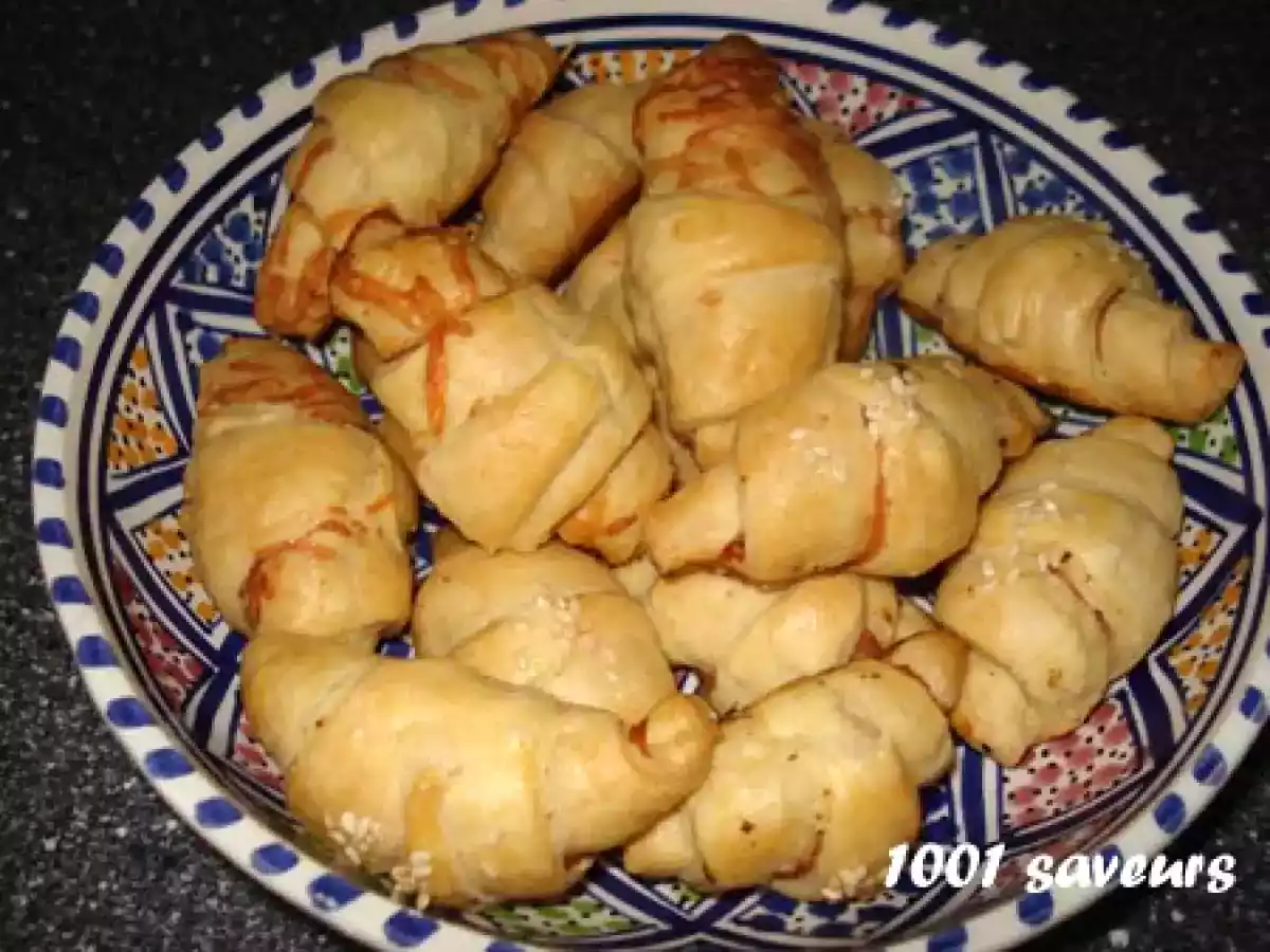 Mini-croissants saumon et dinde