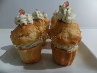 Mini cupcakes au saumon fumé, topping au fromage frais - photo 2