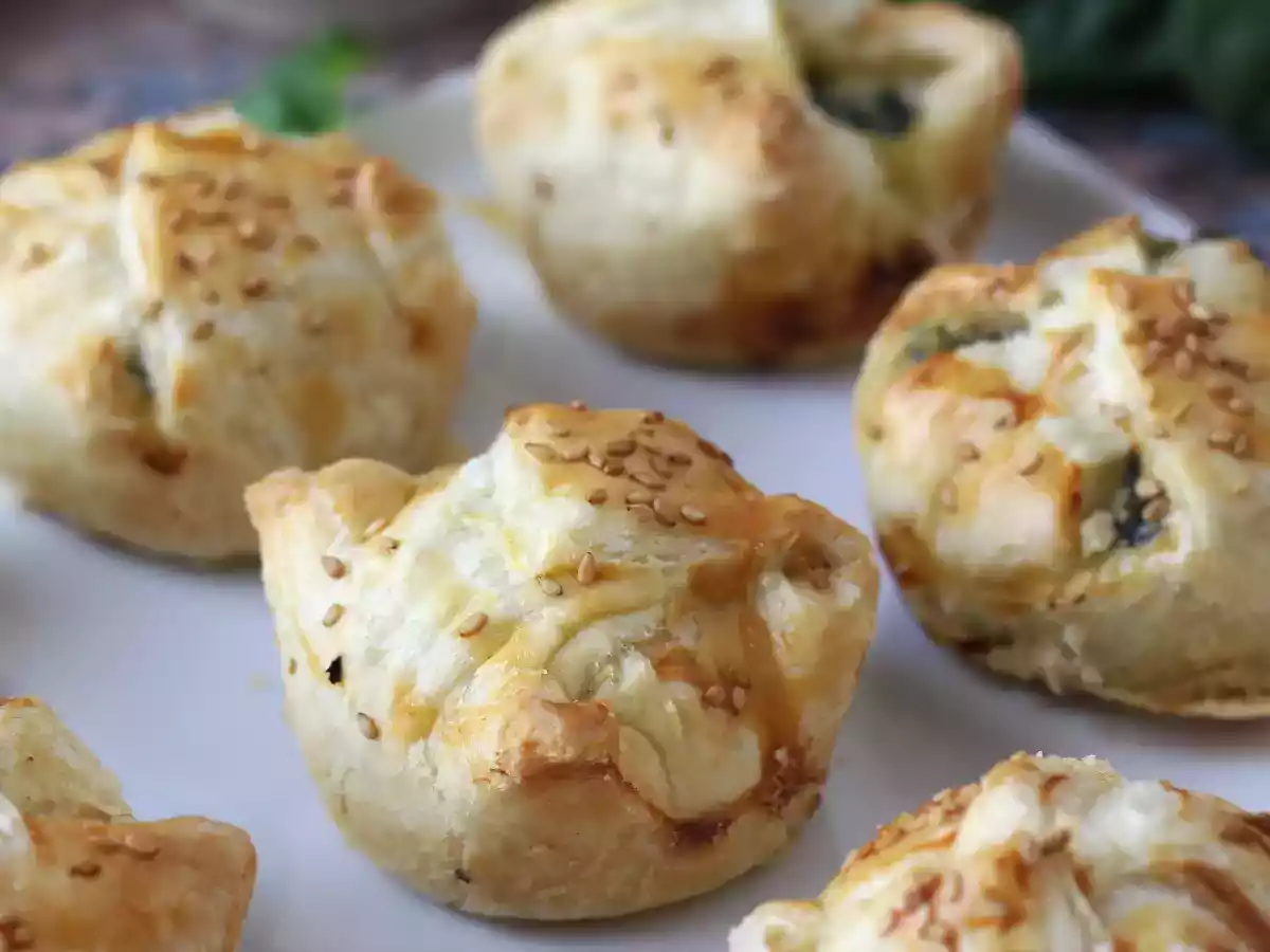 Mini feuilletés aux épinards et chèvre - photo 2