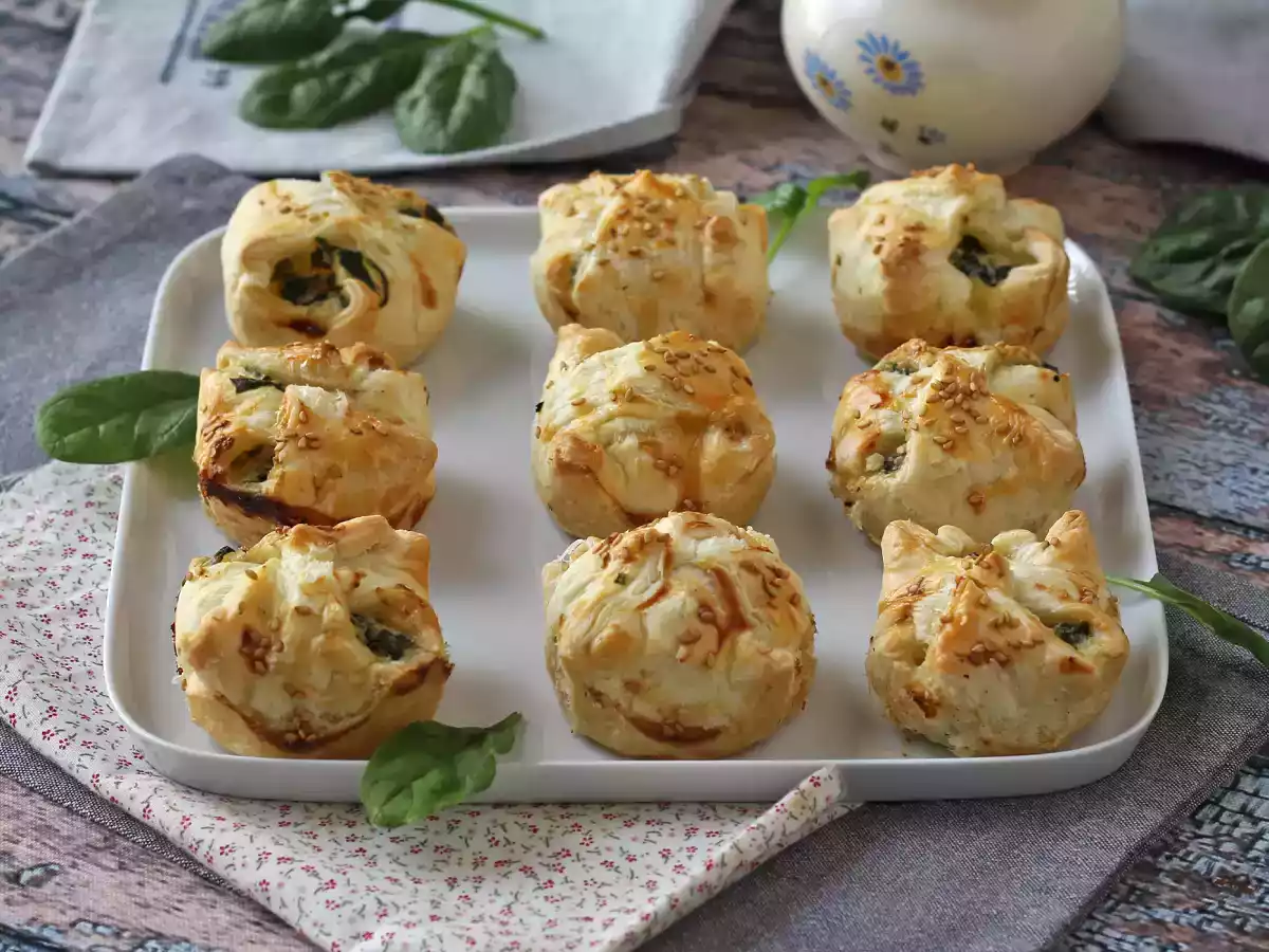 Mini feuilletés aux épinards et chèvre - photo 5