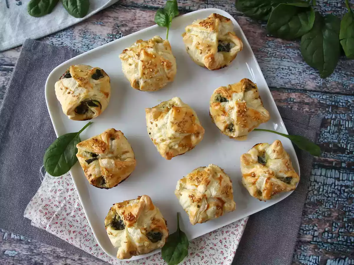 Mini feuilletés aux épinards et chèvre - photo 6