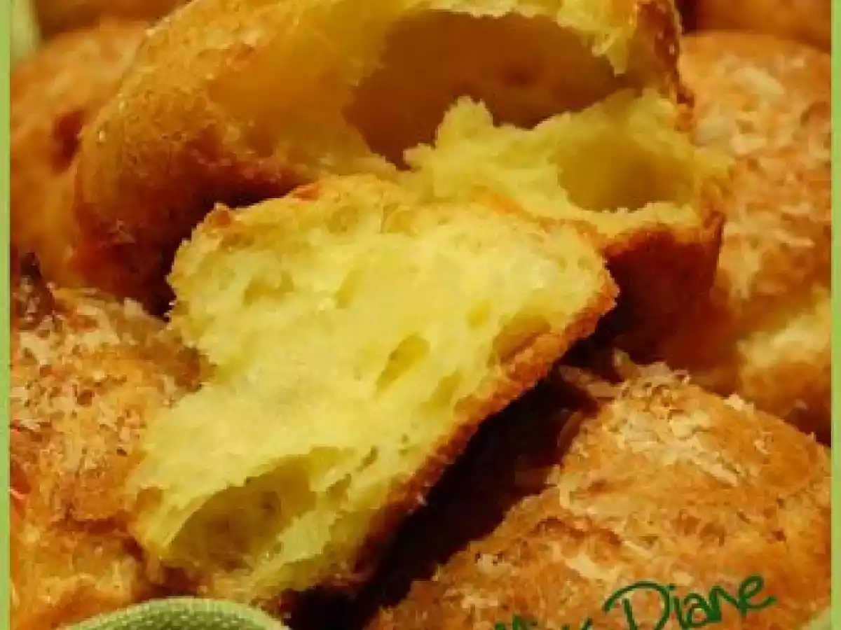 Mini gougères au cheddar fort et au parmesan, sans gluten - photo 2